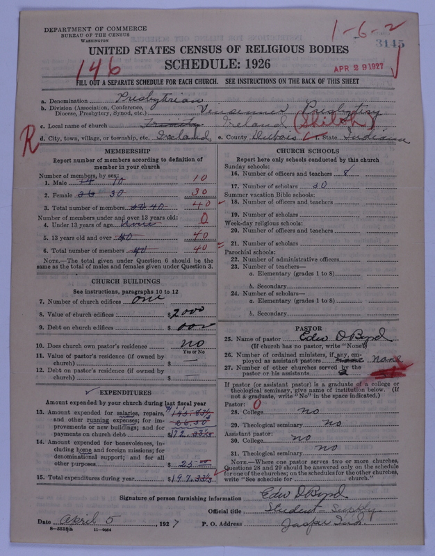Scan of Presbyterian Church in the United States of America: 3145