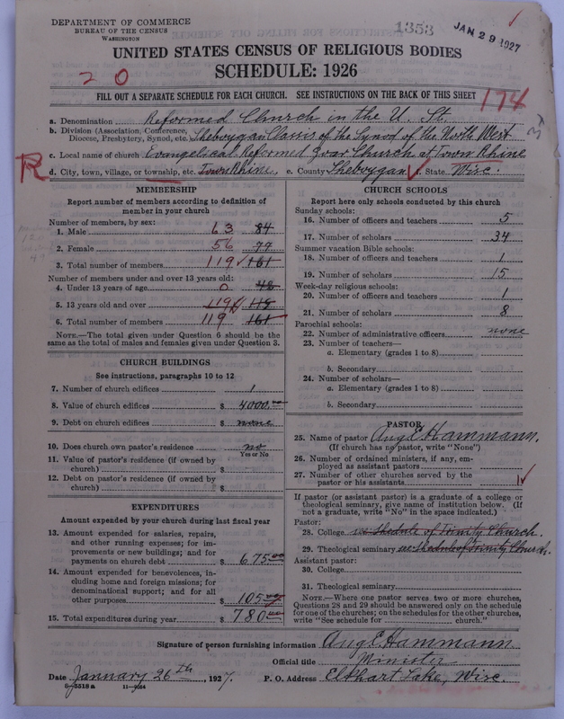 Scan of Reformed Church in the United States: 1353