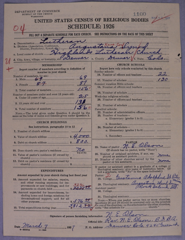 Scan of Evangelical Lutheran Augustana Synod of North America: 1100