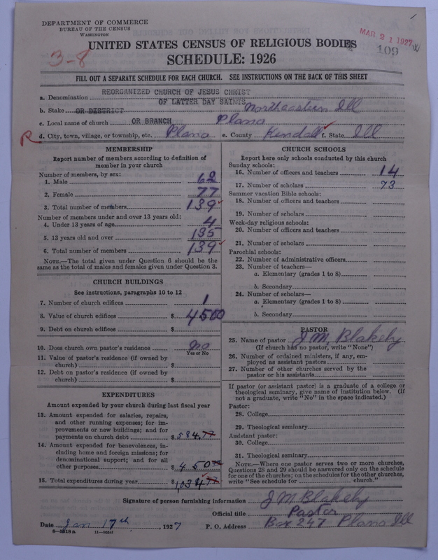 Scan of Reorganized Church of Jesus Christ of Latter Day Saints: 109