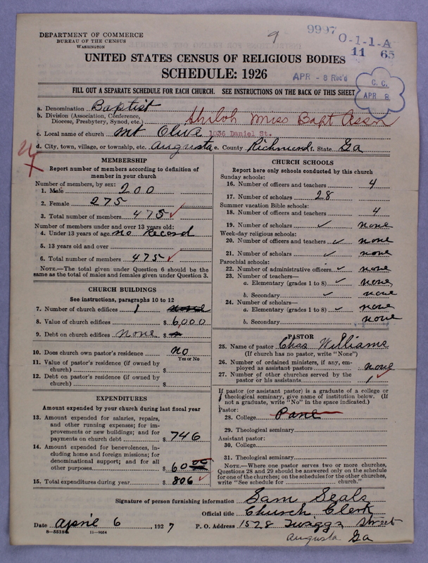 Scan of Negro Baptists: 9997