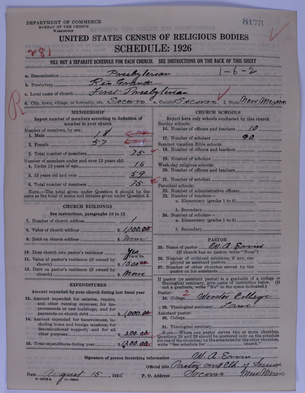 Scan of Presbyterian Church in the United States of America: 8173