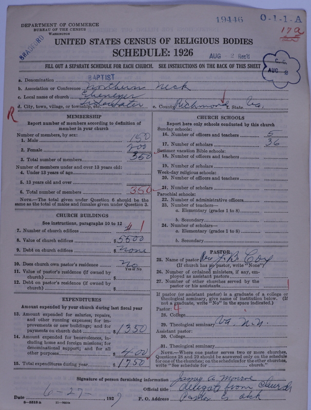 Scan of Negro Baptists: 19446
