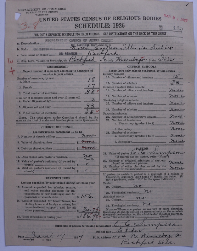 Scan of Reorganized Church of Jesus Christ of Latter Day Saints: 135