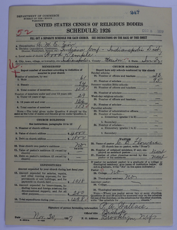 Scan of African Methodist Episcopal Zion Church: 247