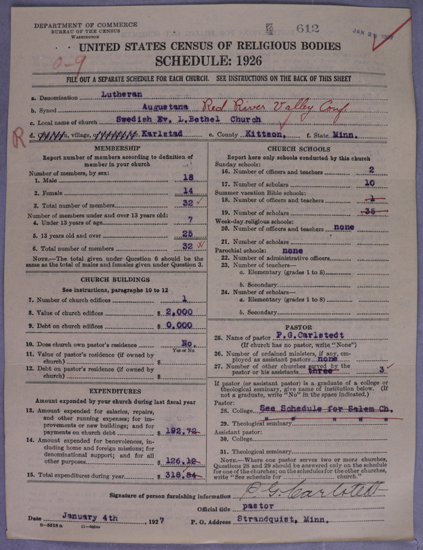 Scan of Evangelical Lutheran Augustana Synod of North America: 612