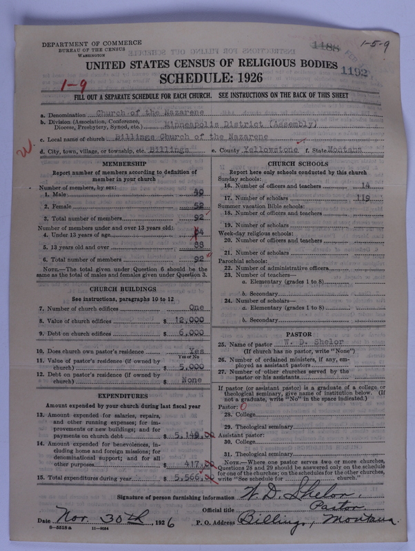 Scan of Church of the Nazarene: 1192