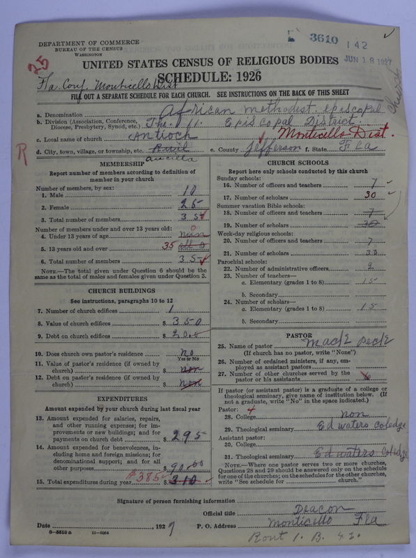 Scan of African Methodist Episcopal Church: 3610
