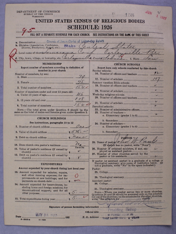 Scan of Church of Jesus Christ of Latter-day Saints: 158