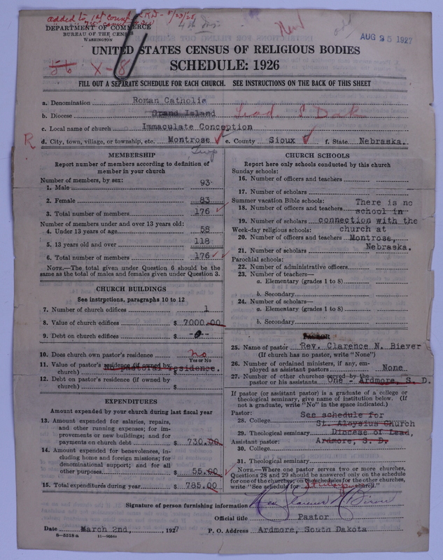 Scan of Roman Catholic Church: