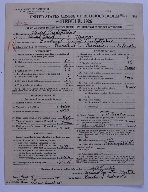 Scan of United Presbyterian Church of North America: 744