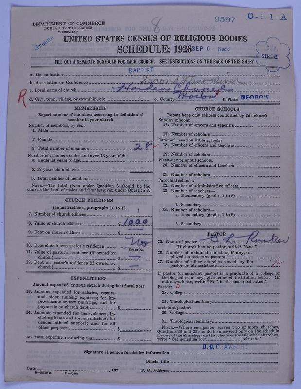 Scan of Negro Baptists: 9597
