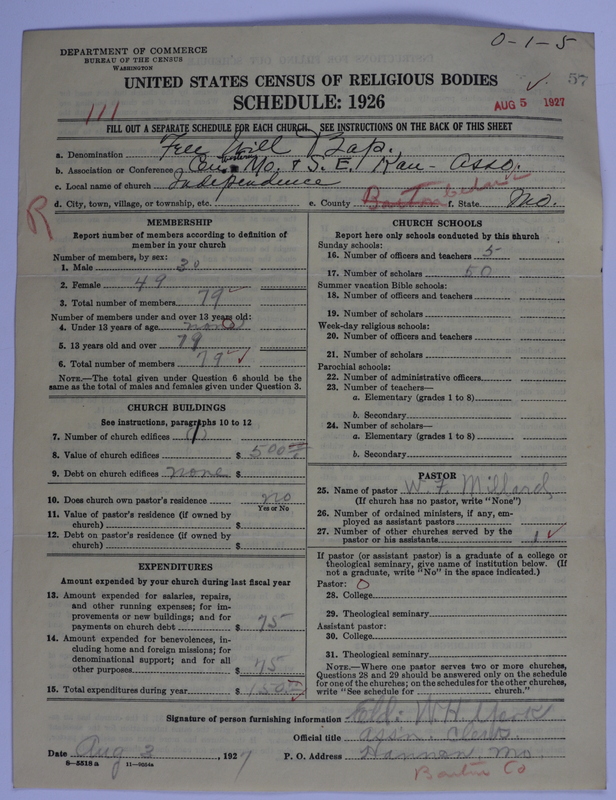 Scan of Free Will Baptists: 57
