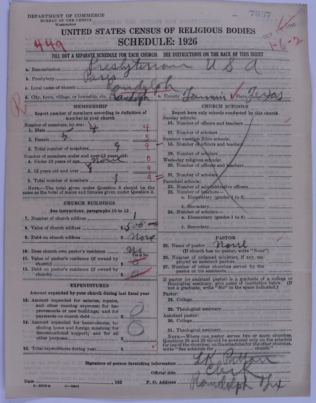 Scan of Presbyterian Church in the United States of America: 7587