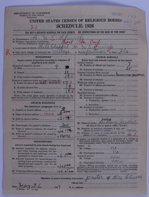 Scan of African Methodist Episcopal Church: 3820