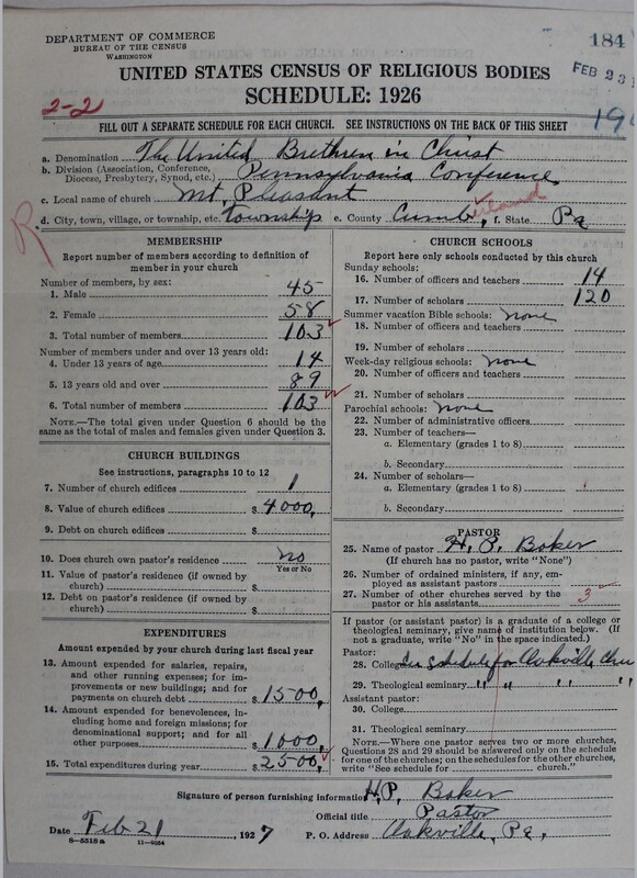 Scan of Church of the United Brethren in Christ: 184