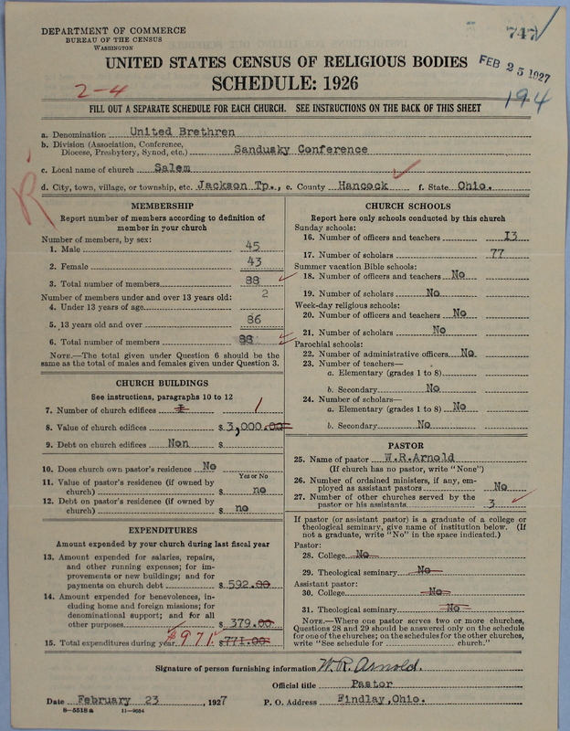 Scan of Church of the United Brethren in Christ: 747