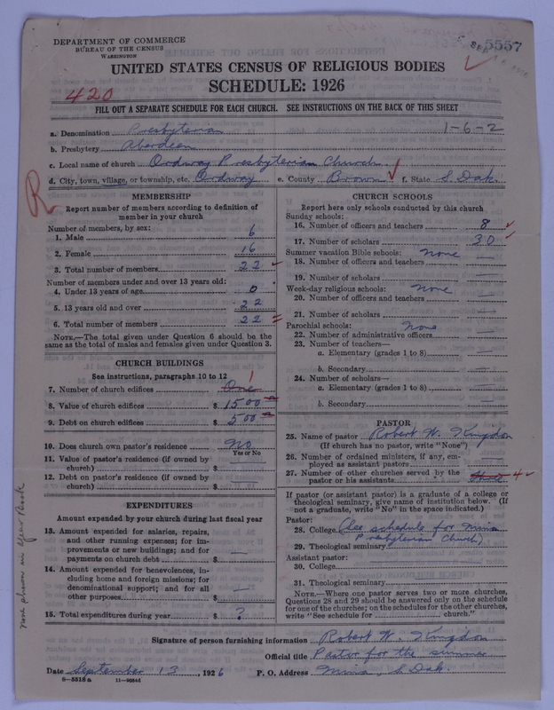 Scan of Presbyterian Church in the United States of America: 5557