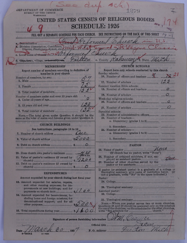 Scan of Reformed Church in the United States: 1279