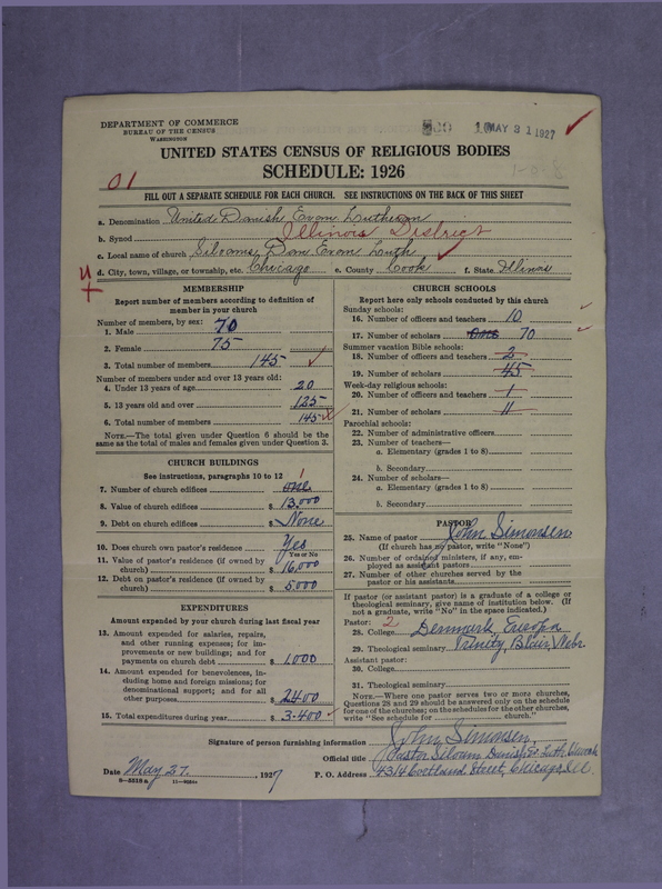 Scan of United Danish Evangelical Lutheran Church in America: 10