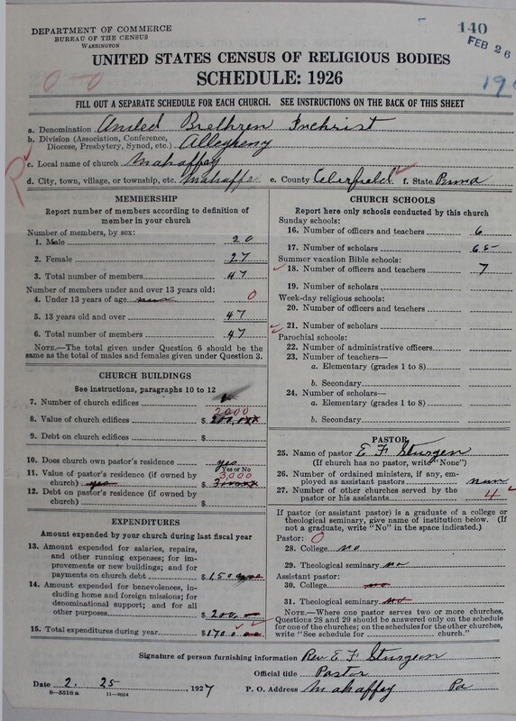 Scan of Church of the United Brethren in Christ: 140