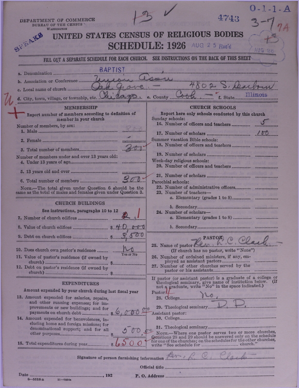 Scan of Negro Baptists: 4743