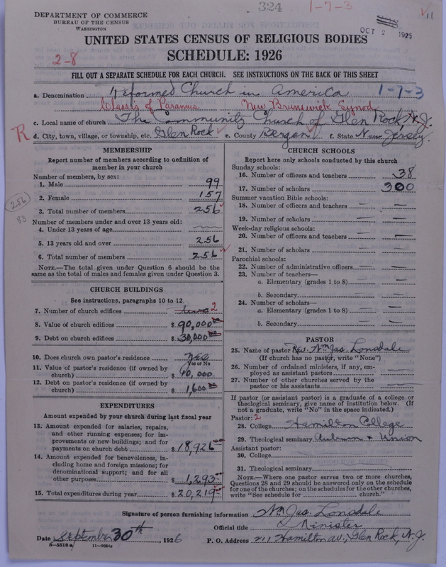 Scan of Reformed Church in America: 324