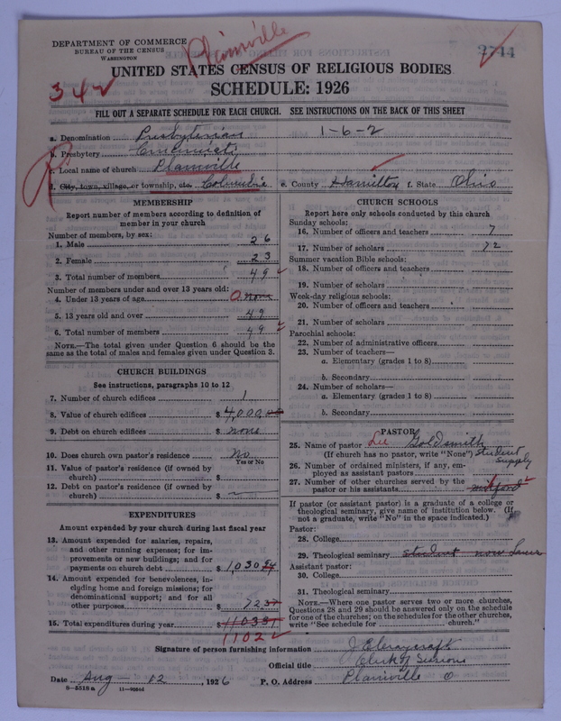 Scan of Presbyterian Church in the United States of America: 2744