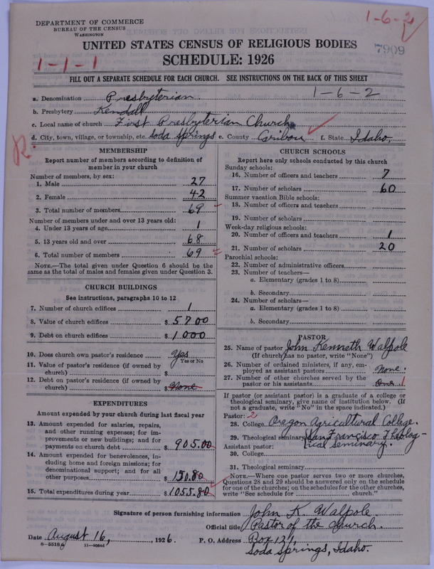 Scan of Presbyterian Church in the United States of America: 7909