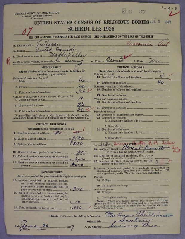 Scan of United Danish Evangelical Lutheran Church in America: 37