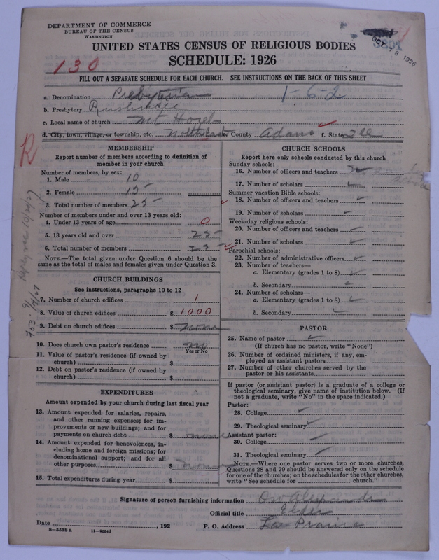 Scan of Presbyterian Church in the United States of America: 3391