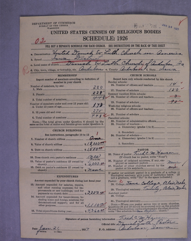 Scan of United Danish Evangelical Lutheran Church in America: 78