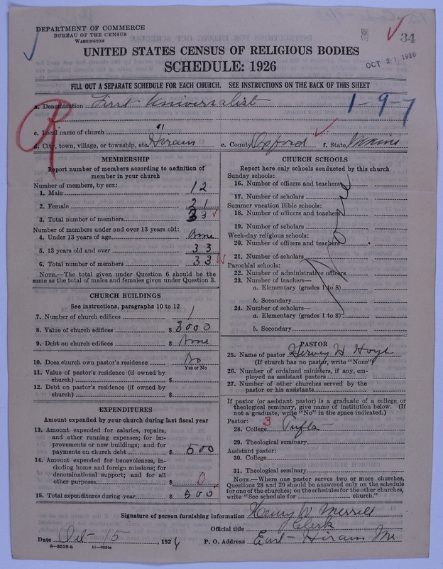 Scan of Universalist Church: 34