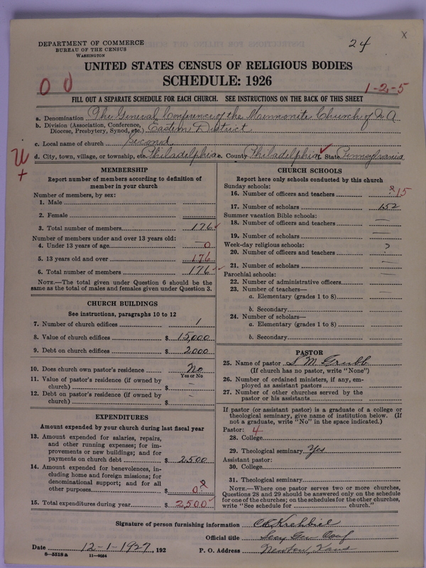 Scan of General Conference of the Mennonite Church of North America: 24