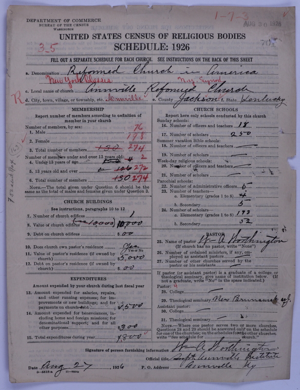 Scan of Reformed Church in America: 701