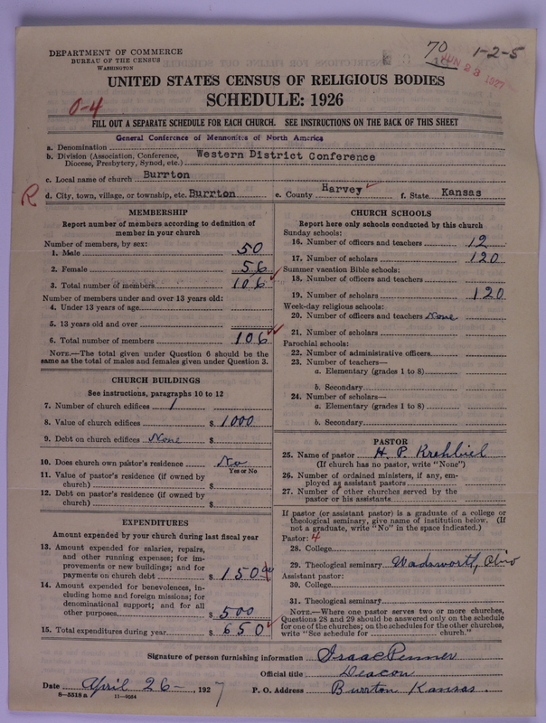 Scan of General Conference of the Mennonite Church of North America: 70