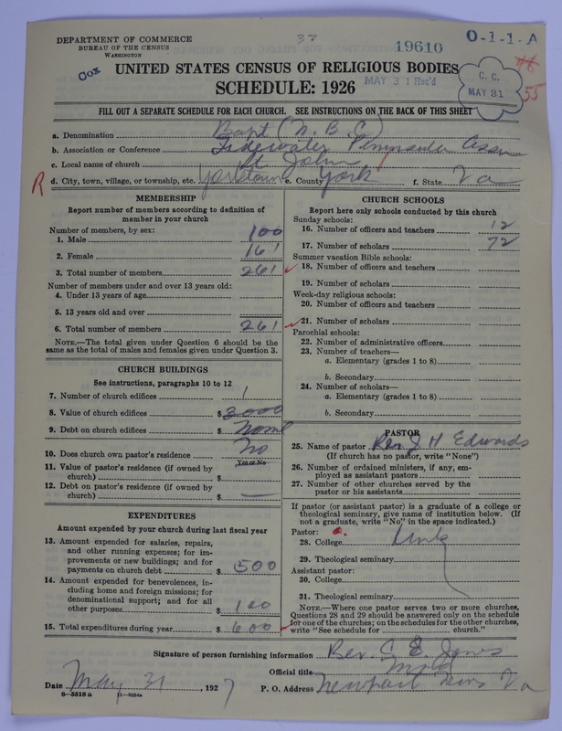 Scan of Negro Baptists: 19610
