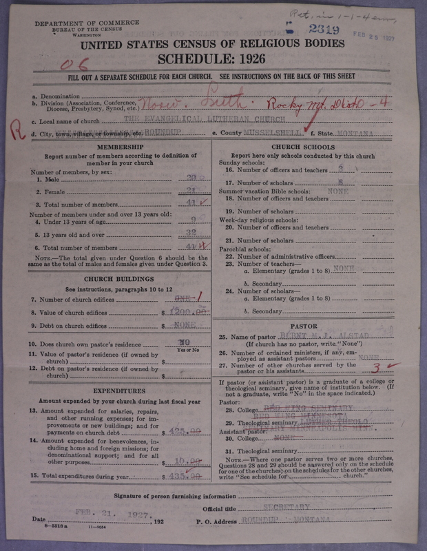 Scan of Norwegian Lutheran Church of America: 2319