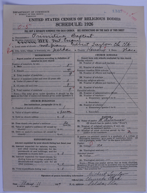 Scan of Primitive Baptists: 1337