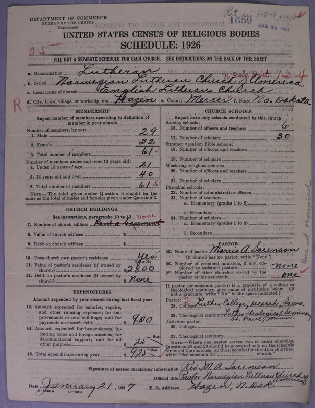 Scan of Norwegian Lutheran Church of America: 1659