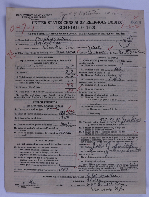 Scan of Presbyterian Church in the United States of America: 6539
