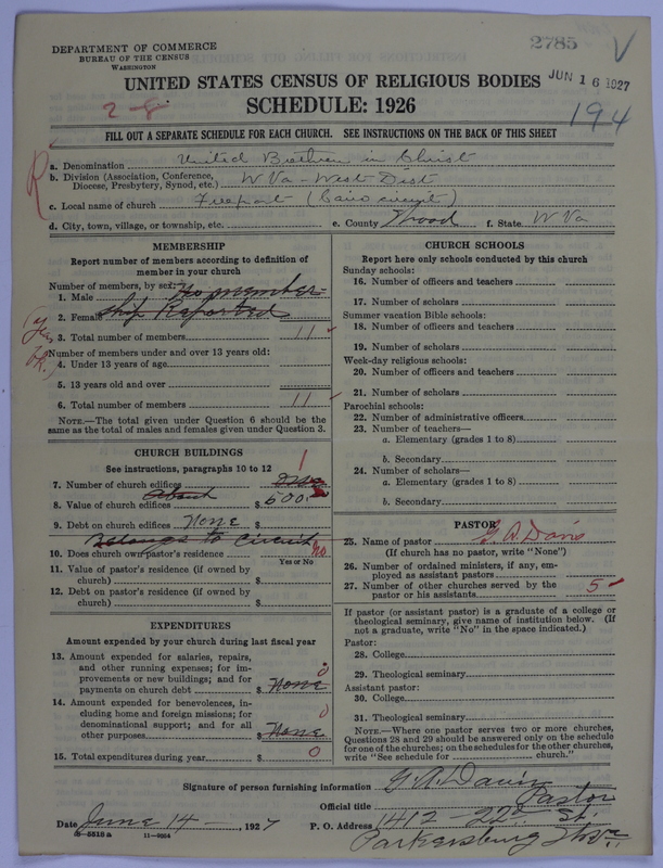 Scan of Church of the United Brethren in Christ: 2785