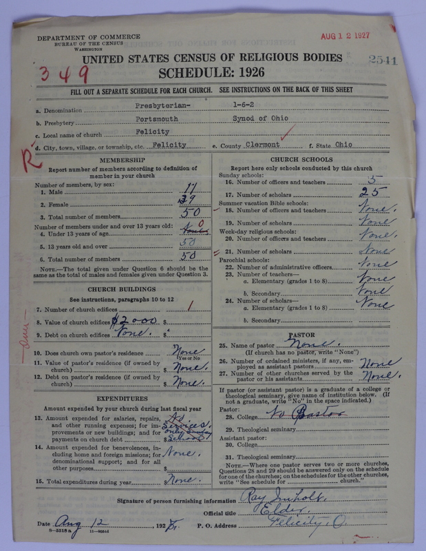 Scan of Presbyterian Church in the United States of America: 2541