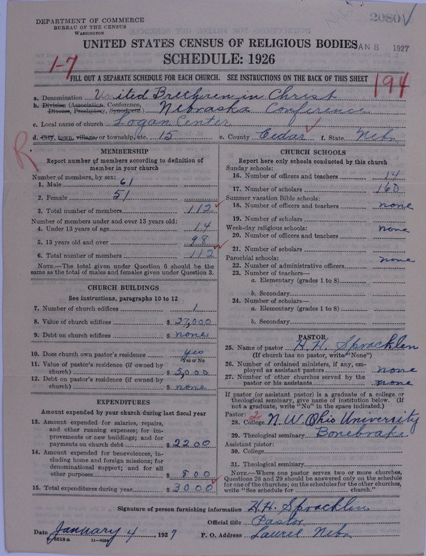 Scan of Church of the United Brethren in Christ: 2080
