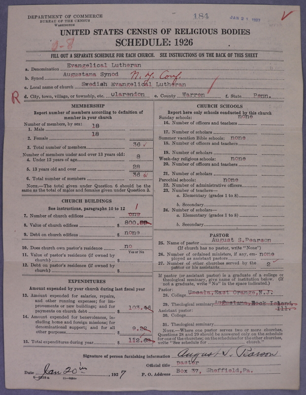 Scan of Evangelical Lutheran Augustana Synod of North America: 184