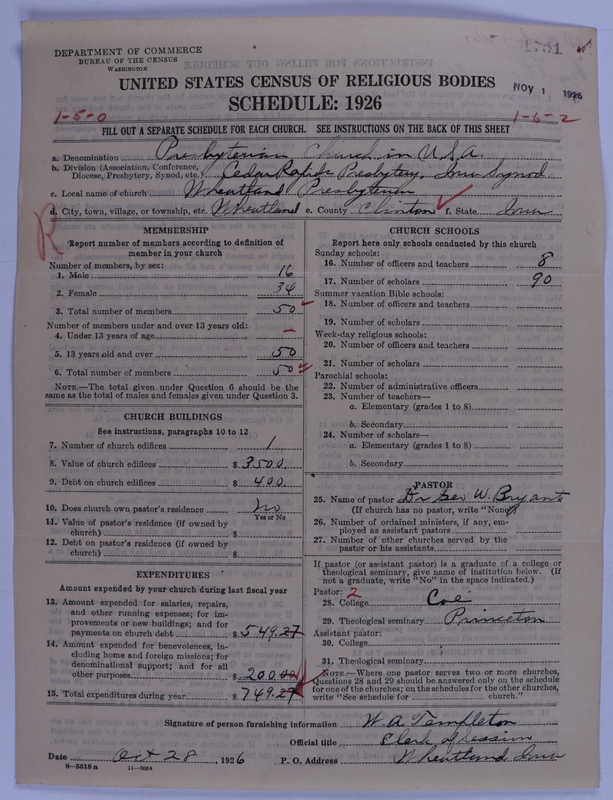 Scan of Presbyterian Church in the United States of America: 4751