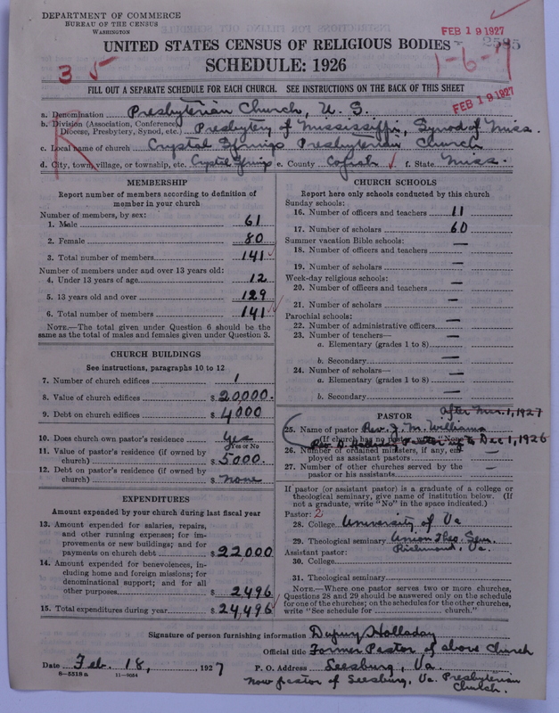 Scan of Presbyterian Church in the United States: 2585