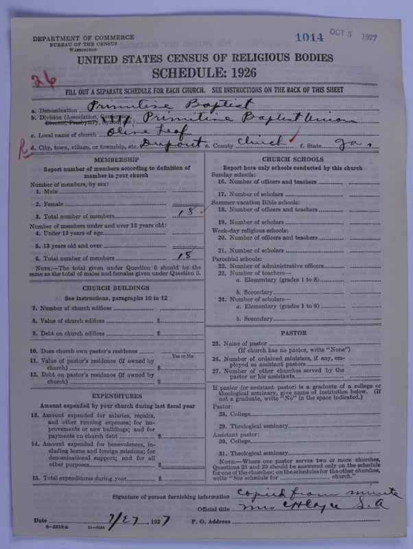 Scan of Primitive Baptists: 1014