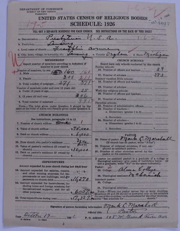 Scan of Presbyterian Church in the United States of America: 4017