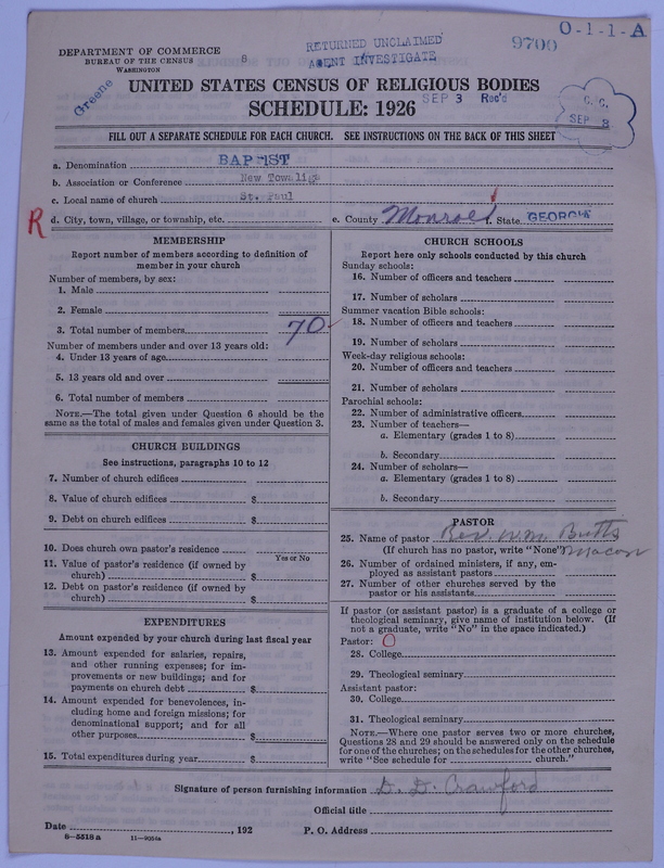 Scan of Negro Baptists: 9700